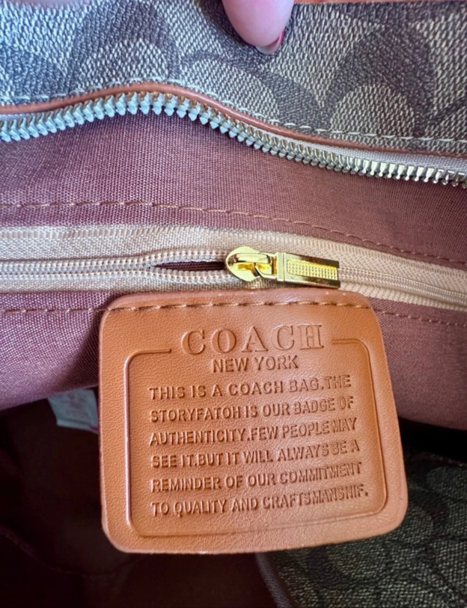 Bolso elegante "Coach New York" – photo 4